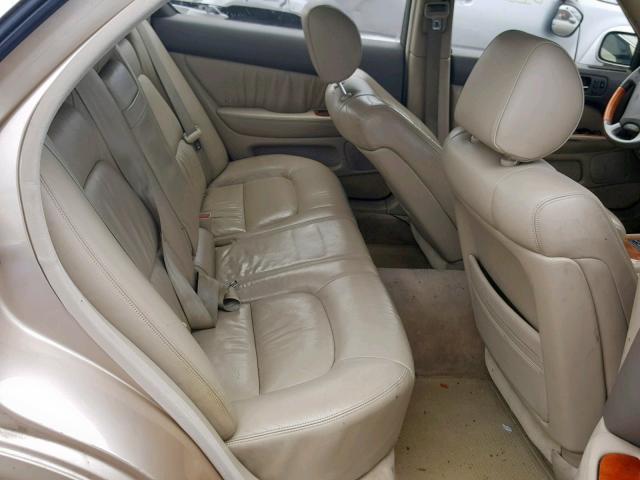 JT8BH28F9W0130517 - 1998 LEXUS LS 400 TAN photo 6