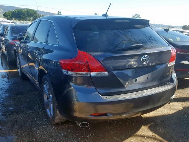 4T3ZK11AX9U008243 - 2009 TOYOTA VENZA GRAY photo 3