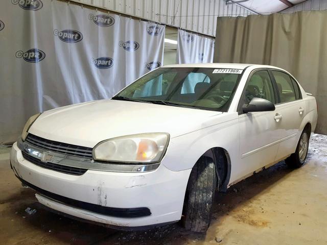 1G1ZT54825F221611 - 2005 CHEVROLET MALIBU LS WHITE photo 2