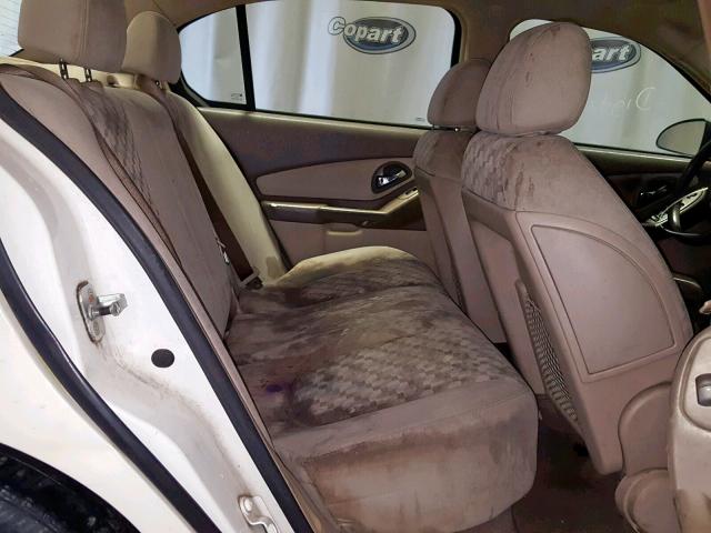 1G1ZT54825F221611 - 2005 CHEVROLET MALIBU LS WHITE photo 6