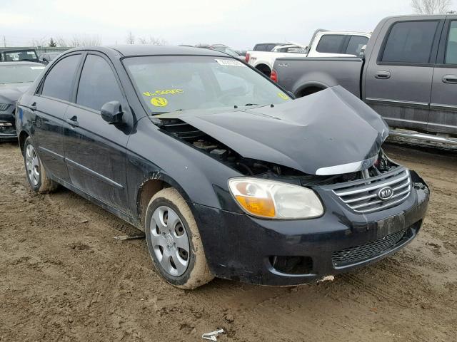 KNAFE121885569133 - 2008 KIA SPECTRA EX BLACK photo 1