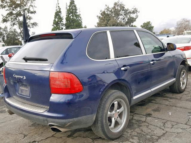 WP1AB29PX3LA60962 - 2003 PORSCHE CAYENNE S BLUE photo 4