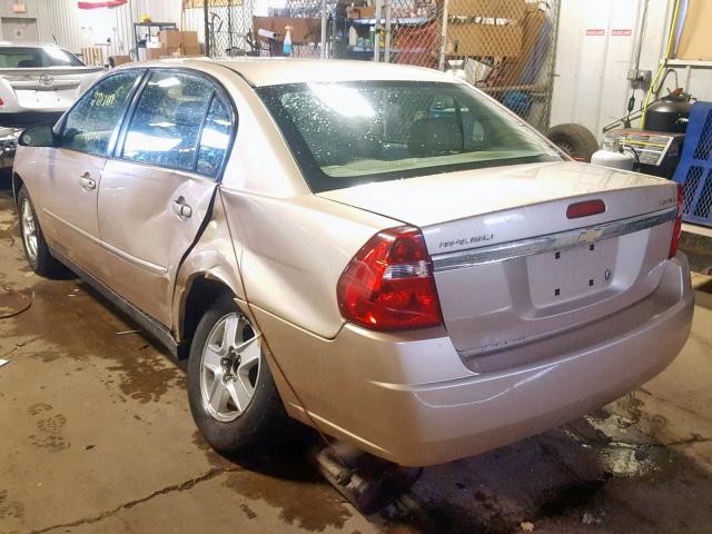 1G1ZT52825F103920 - 2005 CHEVROLET MALIBU LS GOLD photo 3