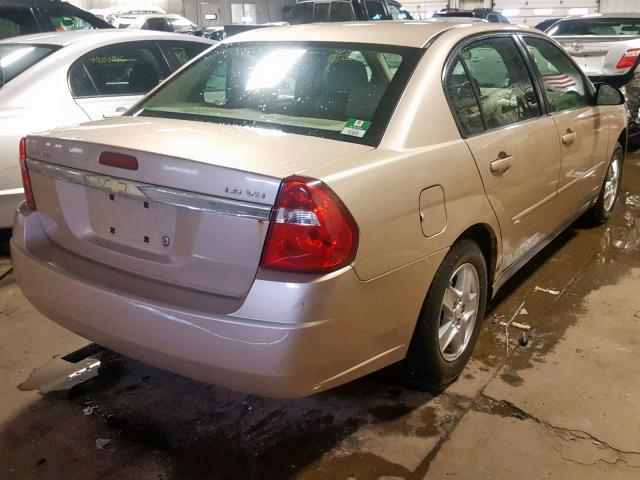 1G1ZT52825F103920 - 2005 CHEVROLET MALIBU LS GOLD photo 4