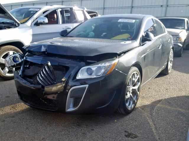 2G4GV5GV1D9237294 - 2013 BUICK REGAL GS BLACK photo 2