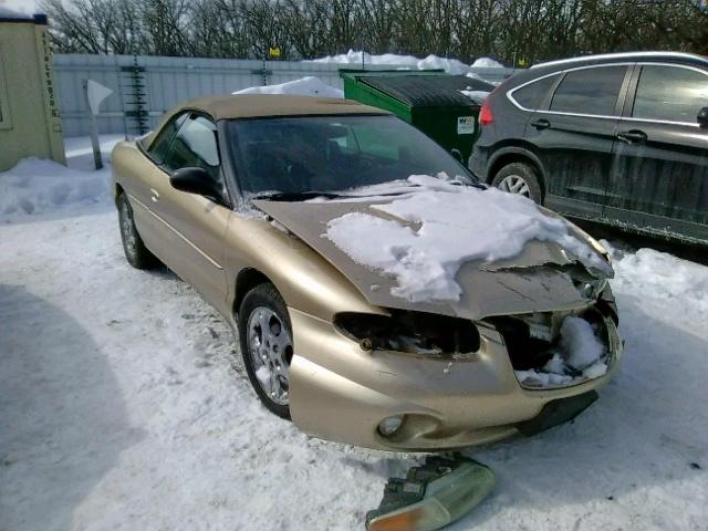 3C3EL55H2XT514474 - 1999 CHRYSLER SEBRING JX GOLD photo 1