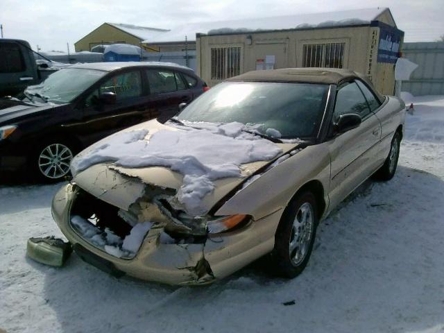 3C3EL55H2XT514474 - 1999 CHRYSLER SEBRING JX GOLD photo 2