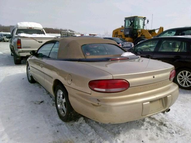 3C3EL55H2XT514474 - 1999 CHRYSLER SEBRING JX GOLD photo 3