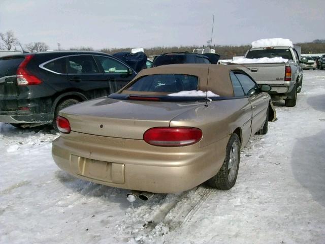 3C3EL55H2XT514474 - 1999 CHRYSLER SEBRING JX GOLD photo 4