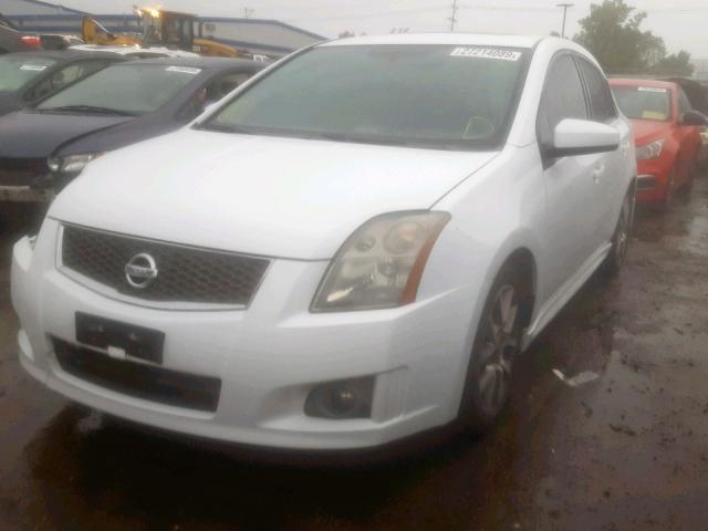 3N1CB61E27L693447 - 2007 NISSAN SENTRA SE- WHITE photo 2