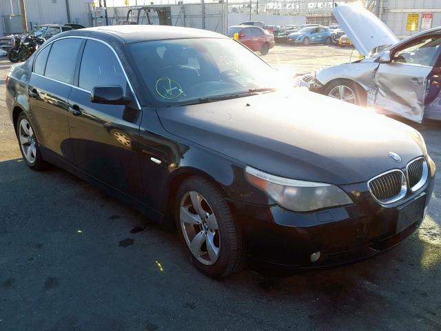 WBANE53547CW67459 - 2007 BMW 525 I BLACK photo 1