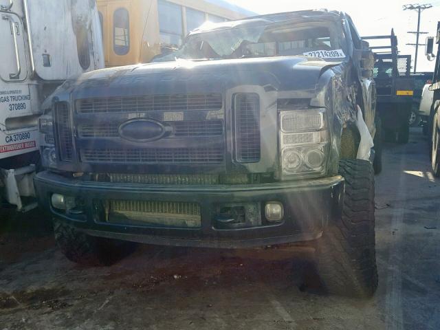 1FTWW31R28ED76947 - 2008 FORD F350 SRW S BLACK photo 2