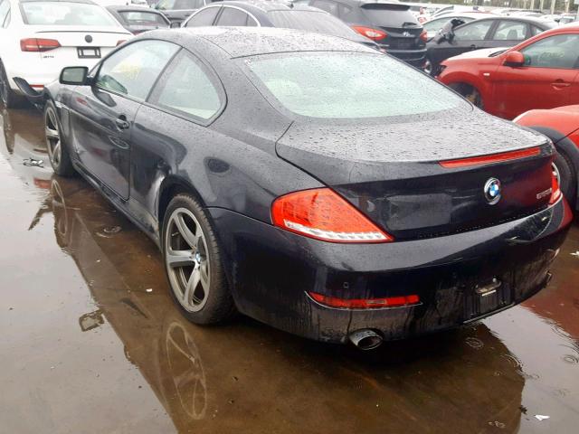 WBAEA53559CV92091 - 2009 BMW 650 I BLACK photo 3