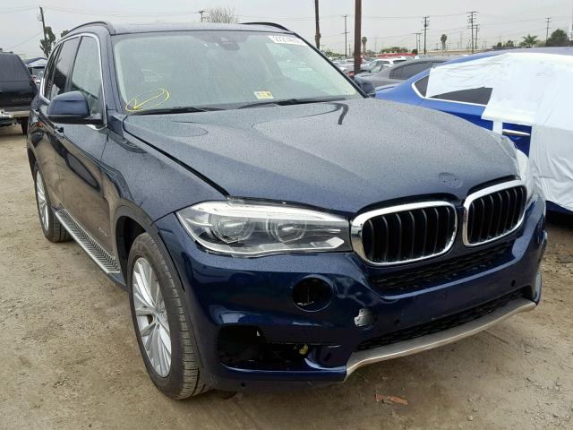 5UXKR6C5XE0J72342 - 2014 BMW X5 XDRIVE5 BLUE photo 1