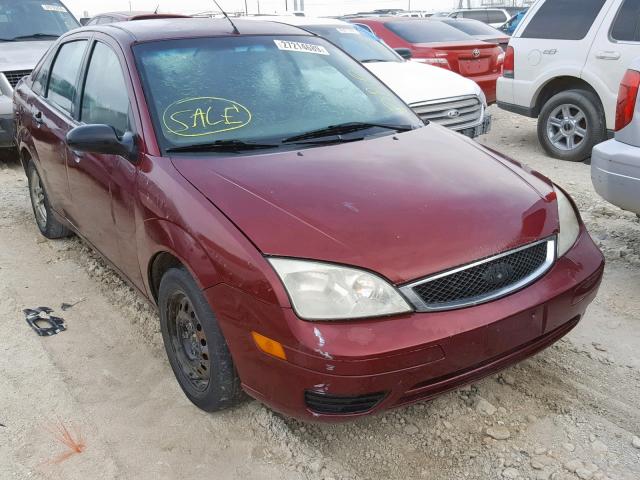 1FAFP34N97W208159 - 2007 FORD FOCUS ZX4 MAROON photo 1