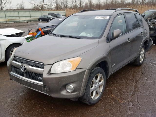 JTMBK31V495074889 - 2009 TOYOTA RAV4 LIMIT GREEN photo 2