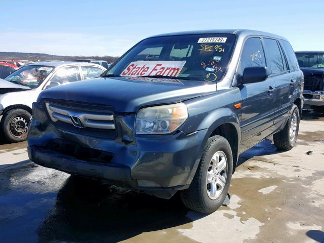 5FNYF28146B045222 - 2006 HONDA PILOT LX GRAY photo 2