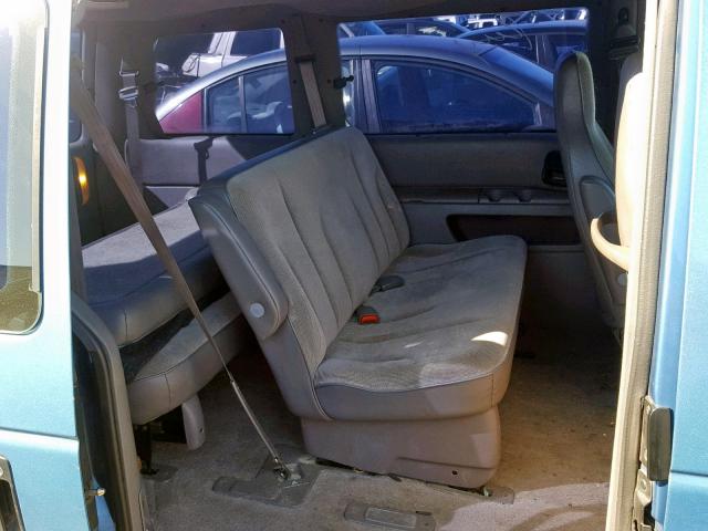 2P4GH2534PR394376 - 1993 PLYMOUTH VOYAGER BLUE photo 6