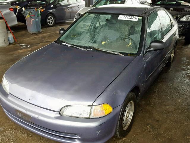 1HGEG8644SL000192 - 1995 HONDA CIVIC DX GRAY photo 2