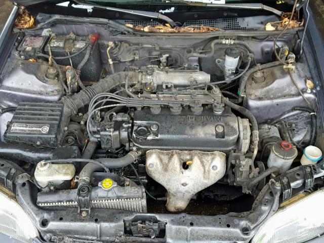 1HGEG8644SL000192 - 1995 HONDA CIVIC DX GRAY photo 7