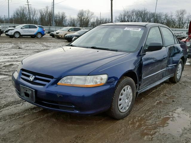 1HGCF866X2A060517 - 2002 HONDA ACCORD VAL BLUE photo 2