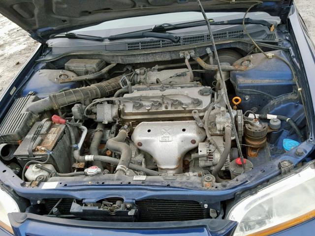 1HGCF866X2A060517 - 2002 HONDA ACCORD VAL BLUE photo 7