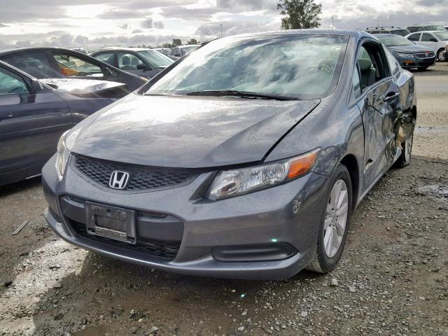 2HGFG3B11CH531187 - 2012 HONDA CIVIC EXL GRAY photo 2