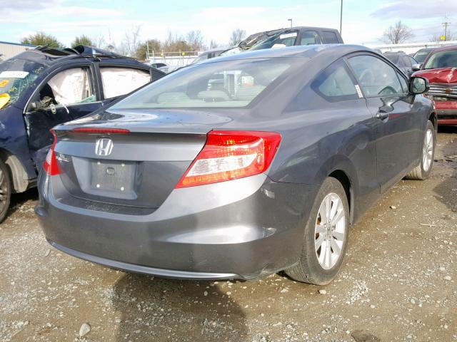 2HGFG3B11CH531187 - 2012 HONDA CIVIC EXL GRAY photo 4