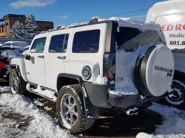 5GTDN136768152398 - 2006 HUMMER H3 WHITE photo 3