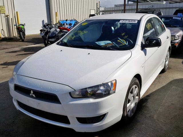 JA32U1FU5BU003225 - 2011 MITSUBISHI LANCER DE WHITE photo 2