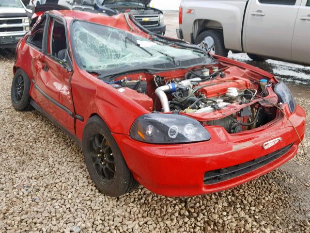 2HGEJ6343VH101624 - 1997 HONDA CIVIC DX RED photo 1