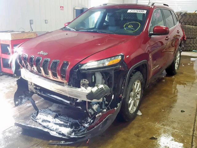 1C4PJMCBXGW290089 - 2016 JEEP CHEROKEE L RED photo 2