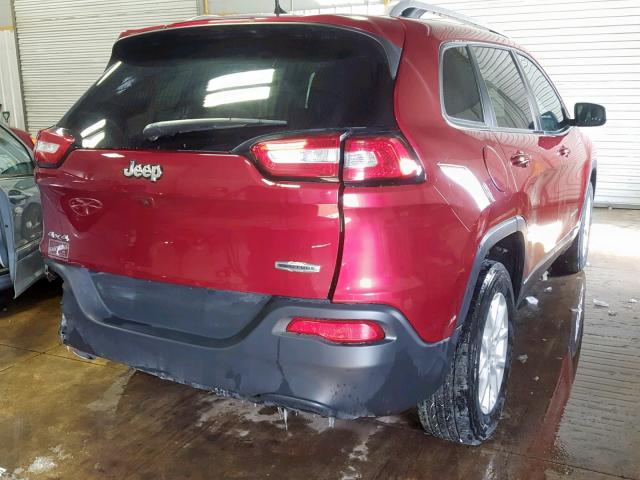 1C4PJMCBXGW290089 - 2016 JEEP CHEROKEE L RED photo 4