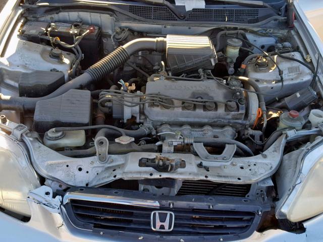 JHMEJ6626WS001275 - 1998 HONDA CIVIC DX SILVER photo 7