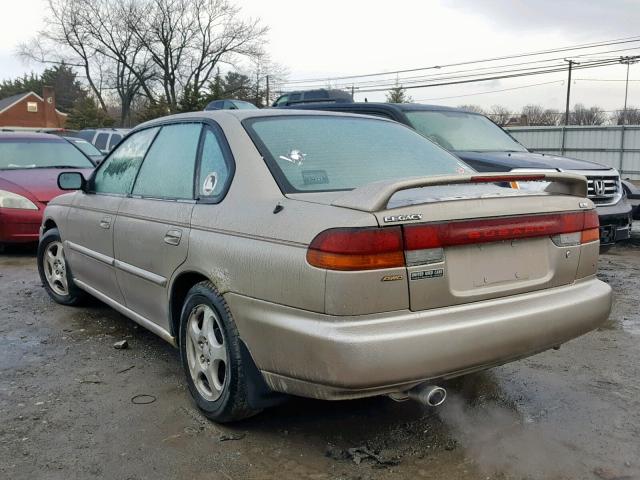 4S3BD4352X7260106 - 1999 SUBARU LEGACY L GOLD photo 3