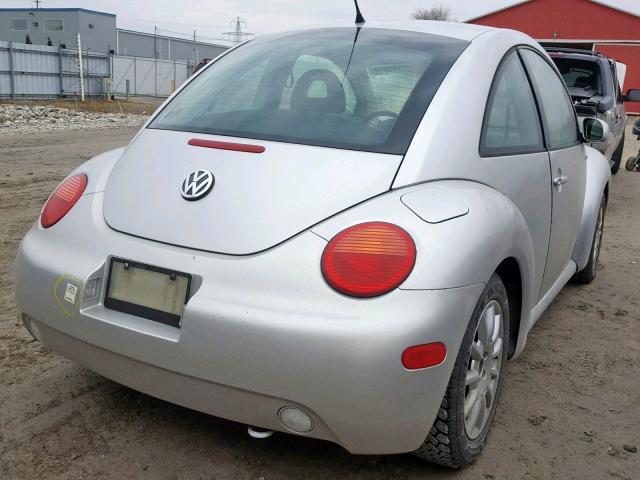 3VWCB21C01M447547 - 2001 VOLKSWAGEN NEW BEETLE Gümüş foto 4