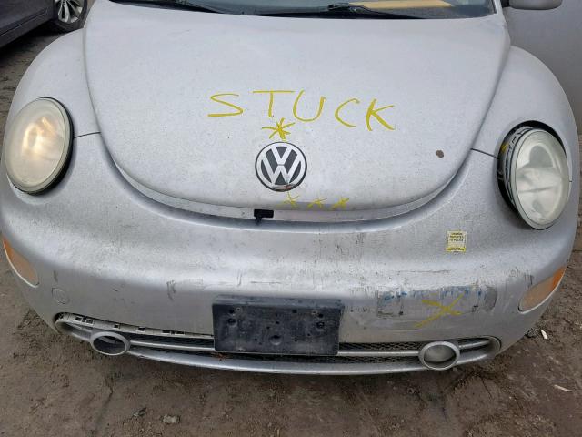 3VWCB21C01M447547 - 2001 VOLKSWAGEN NEW BEETLE Gümüş foto 7