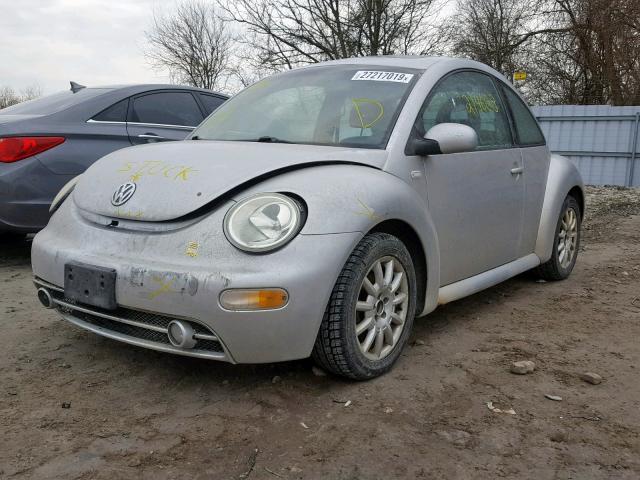 3VWCB21C01M447547 - 2001 VOLKSWAGEN NEW BEETLE Gümüş foto 9