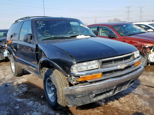 1GNCS18W81K220991 - 2001 CHEVROLET BLAZER BLACK photo 1