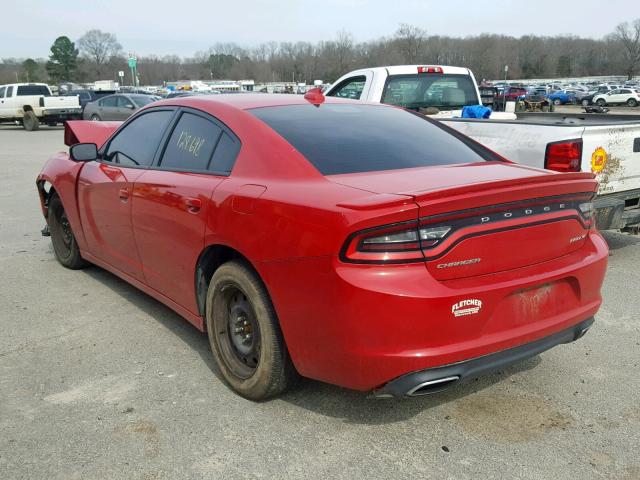 2C3CDXHG1GH306632 - 2016 DODGE CHARGER SX RED photo 3