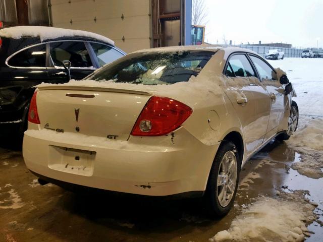 1G2ZH57N394128256 - 2009 PONTIAC G6 GT WHITE photo 4