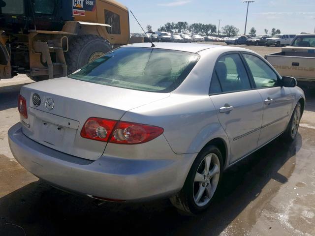 1YVFP80D945N88281 - 2004 MAZDA 6 SILVER photo 4