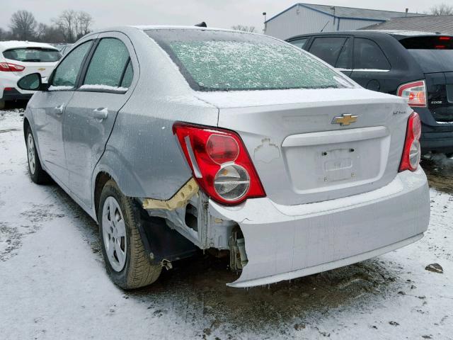 1G1JB5SH4D4190486 - 2013 CHEVROLET SONIC LS 银色 照片 3