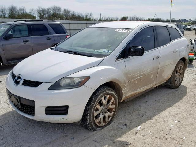 JM3ER293580204610 - 2008 MAZDA CX-7 WHITE photo 2