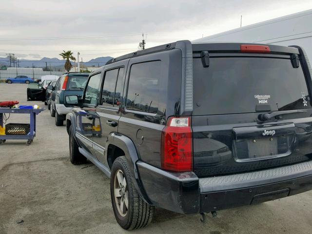 1J8HH48K26C269531 - 2006 JEEP COMMANDER BLACK photo 3