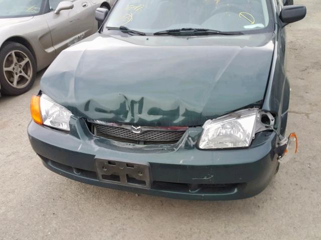 JM1BJ2232Y0214945 - 2000 MAZDA PROTEGE ES GREEN photo 9