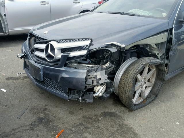 WDDGJ4HB1DG041460 - 2013 MERCEDES-BENZ C 250 CHARCOAL photo 9