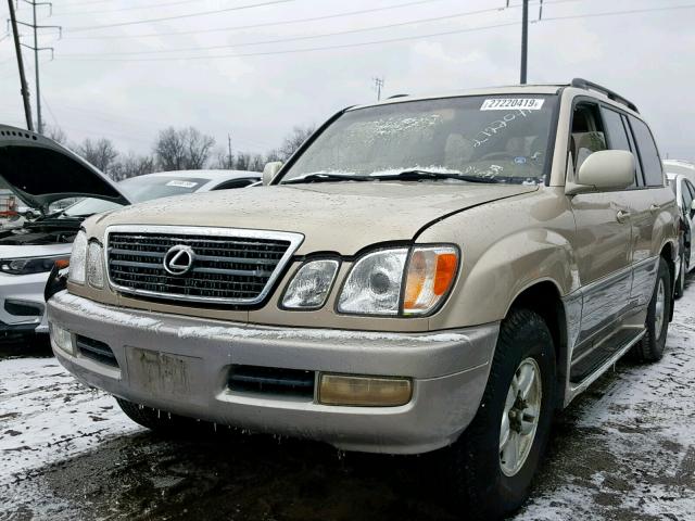 JT6HT00W5W0023210 - 1998 LEXUS LX 470 TAN photo 2