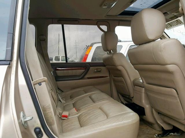 JT6HT00W5W0023210 - 1998 LEXUS LX 470 TAN photo 6