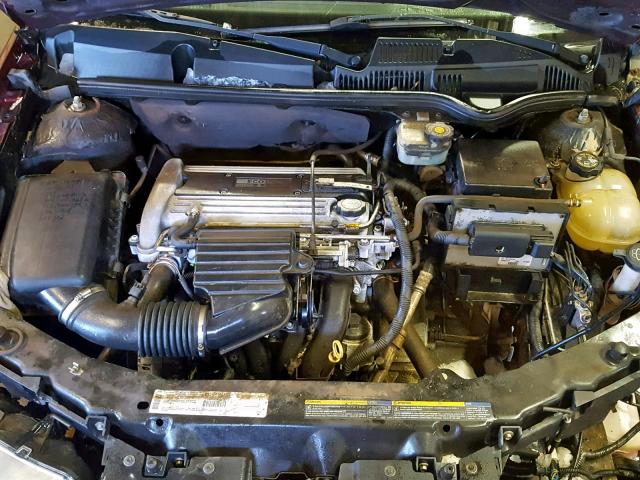 1G8AF52F73Z158766 - 2003 SATURN ION LEVEL MAROON photo 7